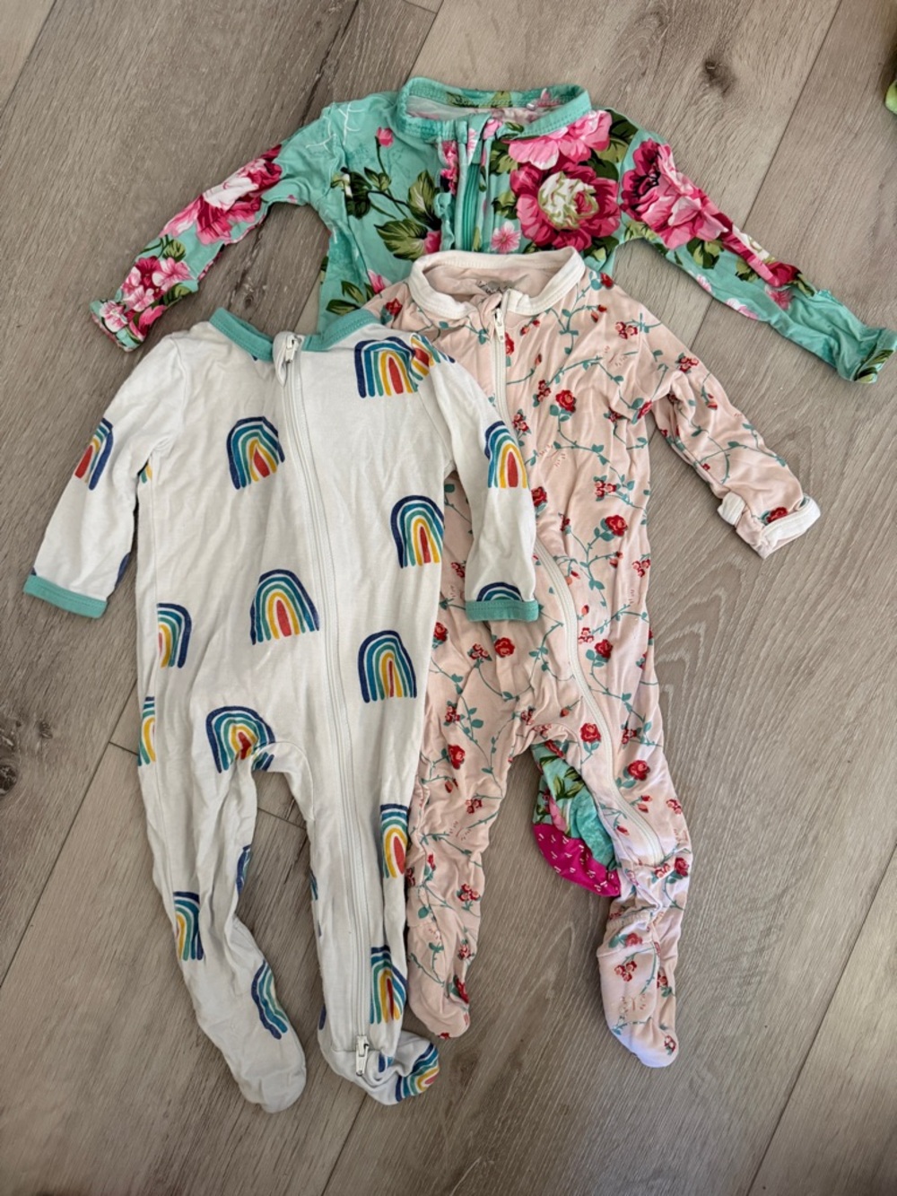 Girl Bamboo Zippy Bundle - 0-3 months